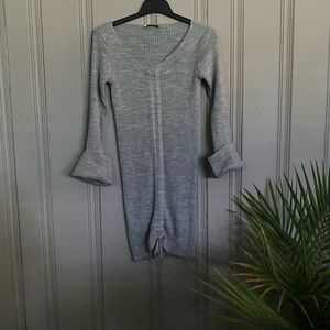 Grey sweater dress